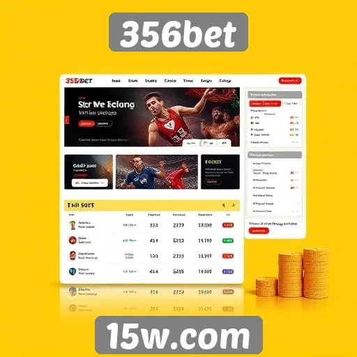 Interface do usuário do site 356bet em foco